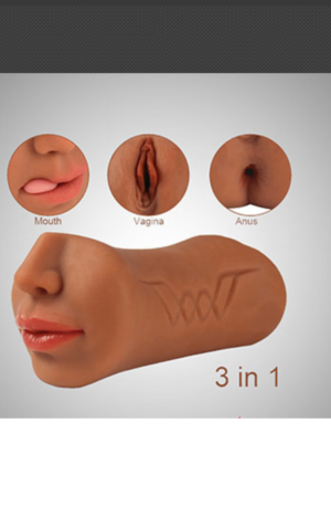 3-in-1 (Vagina + Ass + Mouth) Realistic Masturbator Toy for Men
