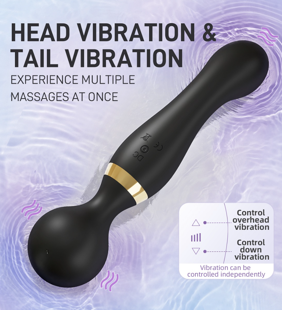 AGORA DOUBLE ENDED CLIT & G-SPOT VIBRATOR - RECHARGEABLE - Image 5